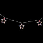 Patriotic Stars Patio Light Set - 5.25ft - White Wire - 5ct