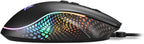 Shark Force 3 USB Wired Gaming Mouse, Black Rapid Fire Button, RGB Lighting, Adjustable DPI up to 12,800 & Extra Set of Mouse Feet