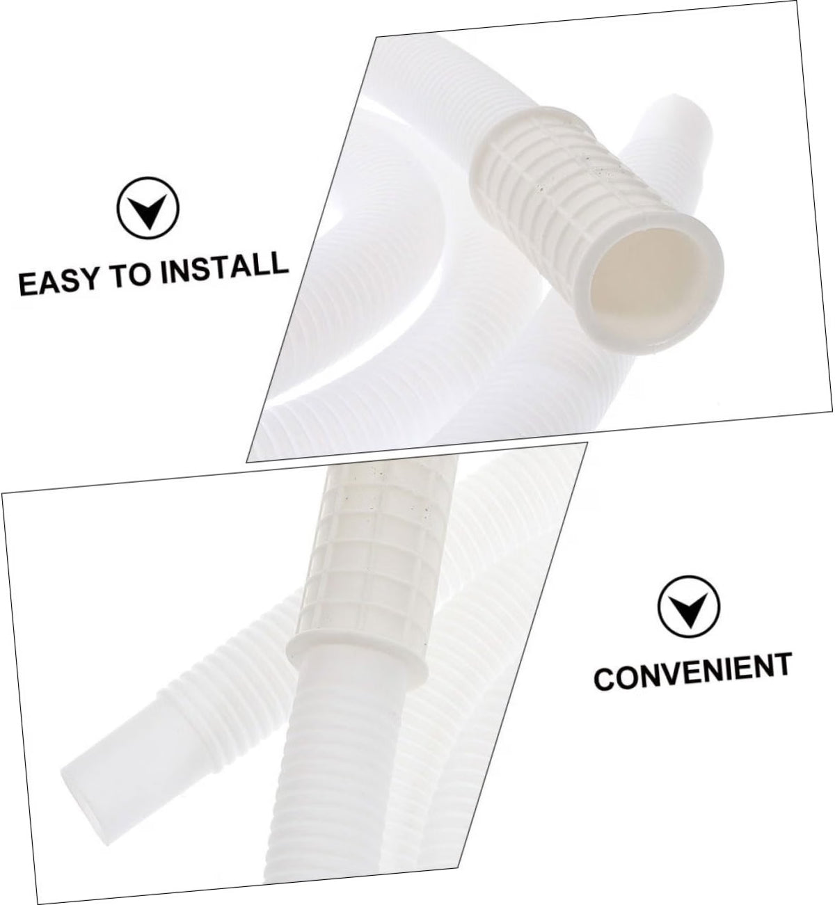 Air Conditioner Drainage Hose with Clamp Flexible Tubing for Units Water Draining Pipe Easy Installation Suitable for Outdoor Use