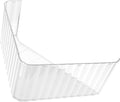 Triangle Jewelry Tray PET Stackable Food Serving Tray Smooth Surface Design, Easy to Clean, Water Prevention, Shop Showcase Display for Desserts and Food