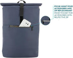 Urban Backpack Rolltop Reinforced Bag for 14-16 Inch Laptop Capacity 16L Water Resistant Midnight Blue