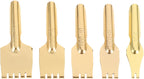 Tibetan Fountain Pen Nibs Flat Nib Golden 5 pack Brass Nibs, Even Ink Production, Sturdy and Not Easy to Deform, Rinse after Use