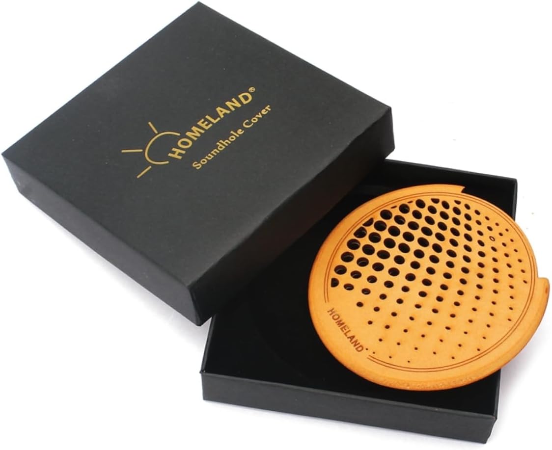 Sound Hole Cover Block Soft Edge Wood Guitar Cover Enhance Your Guitar's Look and Sound