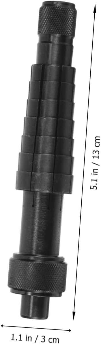 Ring Stretcher Ring Size Adjustment Tool for Travel, Metal Black Portable Ring Sizing Tool, Corrects Shape and Enlarges Bands, Compact Black Metal Design for Travel