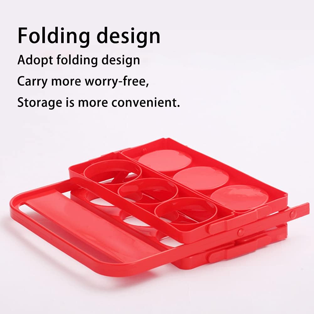 Foldable 6-Bottle Carrier with Handle, Plastic Drink Transport Holder for BBQ, Picnic & Delivery, Black