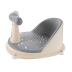 Ergonomic Bathtub Seat with Non-Slip Suction Base Comfortable Bath Chair for Months Multipurpose Tub Seat for Bathing and Playtime Secure Gray Bath Support