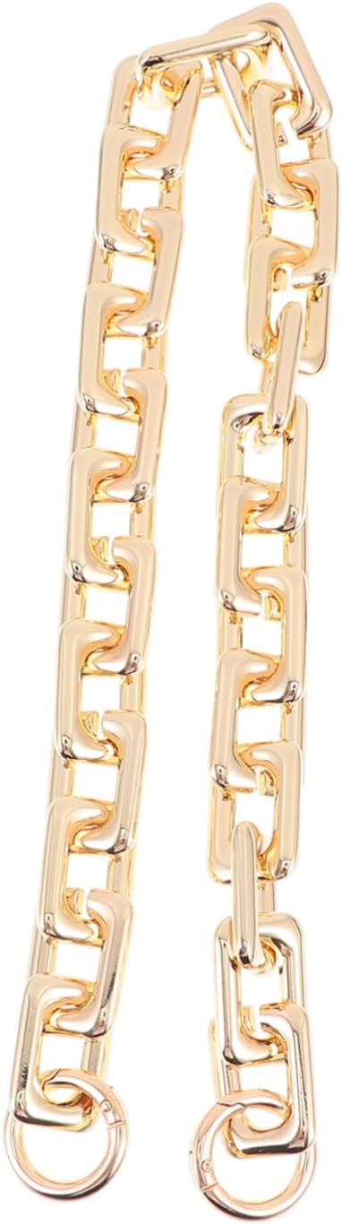 Women Zinc Alloy Bag Shoulder Chain Pearl Design Golden Fashion Purse Handle Replacement, Lightweight Compact Carry, Vacation School Use, Chic Unique Appearance