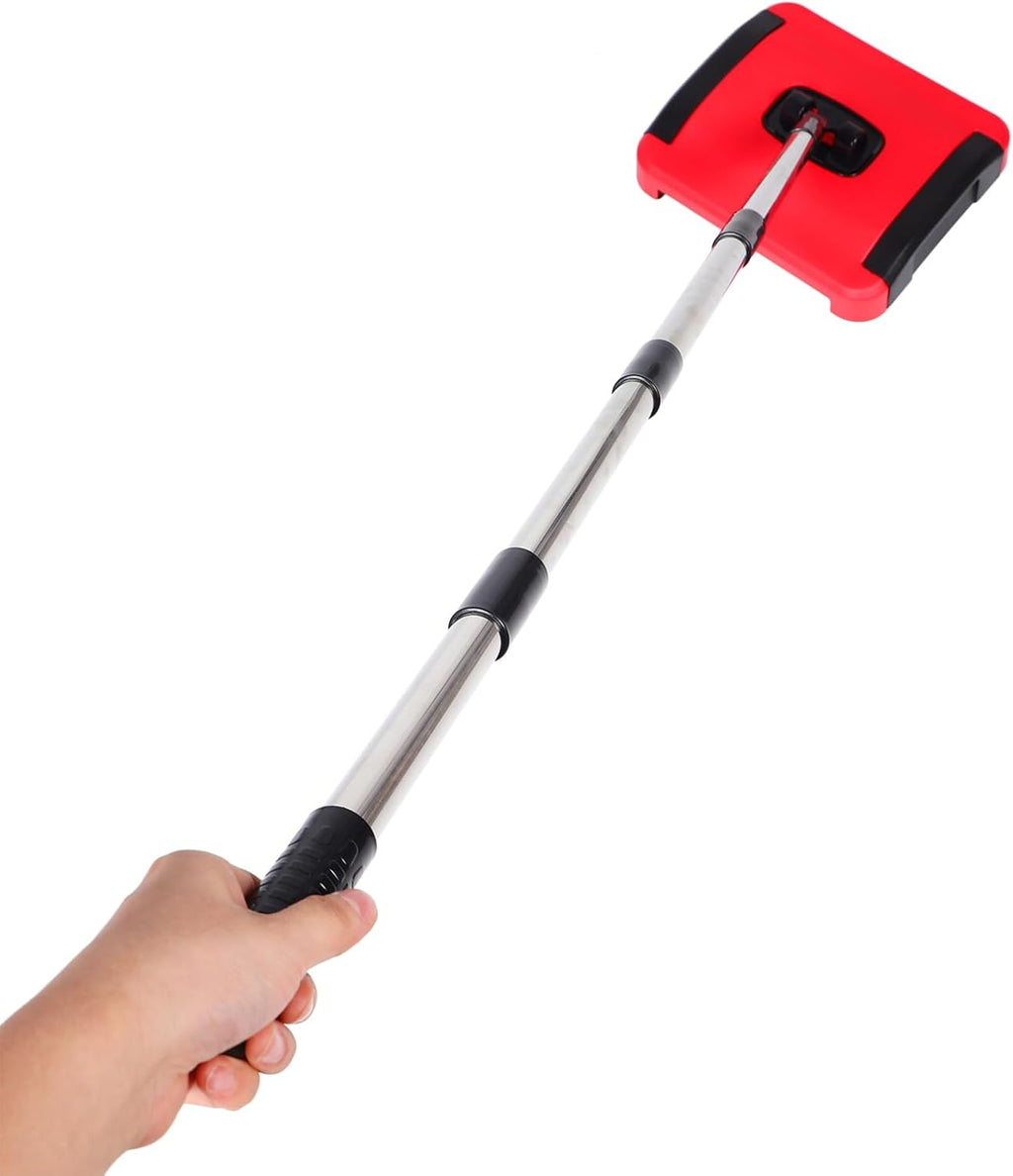 Manual Carpet and Floor Sweeper with Adjustable Height PP and Stainless Steel Build, Versatile Home Cleaning, Convenient Push Design for Tiles and Carpet