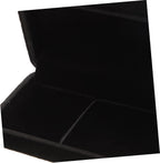 Jewelry Box for Necklace and Bracelet Display 2pcs Black Lint Simple Jewelry Storage, Easy to Carry, for Jewelry Store and Engagement Presentation