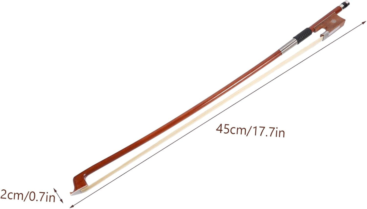 Violin Bow with Horse Hair Student Violin Bow Red Sandalwood Comfortable Use Great and Practice