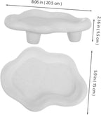 Ceramic Cloud-Shaped Jewelry Tray Cute Trinket Dish for Home Decor Elegant Holder for Organizing Keys and Accessories Bedrooms and Living Rooms