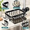 kitchen sink faucet organizer, Aluminum Rack with Removable Drip Tray