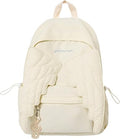 Wing Backpack Lightweight Nylon Daypack For Women Travel (White) Unique Wing Design Adds A Stylish Touch To Daily Carry, Ideal For School, Travel, Shopping And Casual Outings.