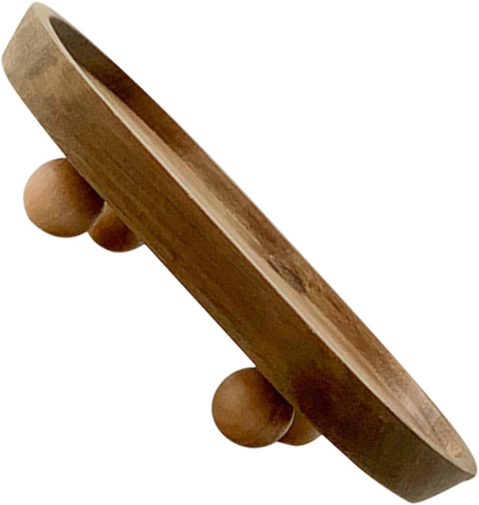 Handmade Wooden Tray Decorative Minimalist Design for Charcuterie Cracker Dessert Serving