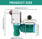 W10238100 Refrigerator Water Inlet Valve, Compatible with W10498992, WPW10238100, IMV-8100, K-77473, S-86-QC-n, Kenmore, 20W Durable Upgrade for Ice Maker, Water Dispenser Issue