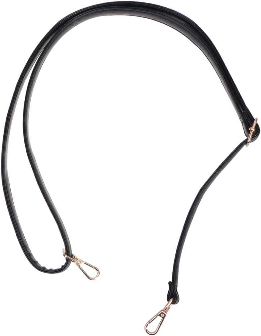 PU Leather Shoulder Bag Strap Replacement for Laptop Bags Black Accessory for Daily Commute, Comfortable Fit, Easy Attachment, Women and Gym Use