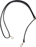 PU Leather Shoulder Bag Strap Replacement for Laptop Bags Black Accessory for Daily Commute, Comfortable Fit, Easy Attachment, Women and Gym Use