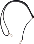 PU Leather Shoulder Bag Strap Replacement for Laptop Bags Black Accessory for Daily Commute, Comfortable Fit, Easy Attachment, Women and Gym Use