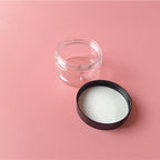 10pcs Ml Plastic Empty Cream Jar with Black Lid for Travel
