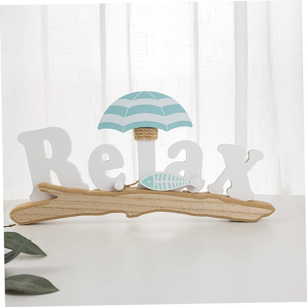 Wood Rope Mediterranean Beach Chair Ornament Decorative Sign Dining Room and Bedroom Accent, Realistic Shape, Creative Retro Style, Home Decor Piece