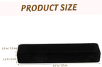Jewelry Box for Necklace and Bracelet Display 2pcs Black Lint Simple Jewelry Storage, Easy to Carry, for Jewelry Store and Engagement Presentation