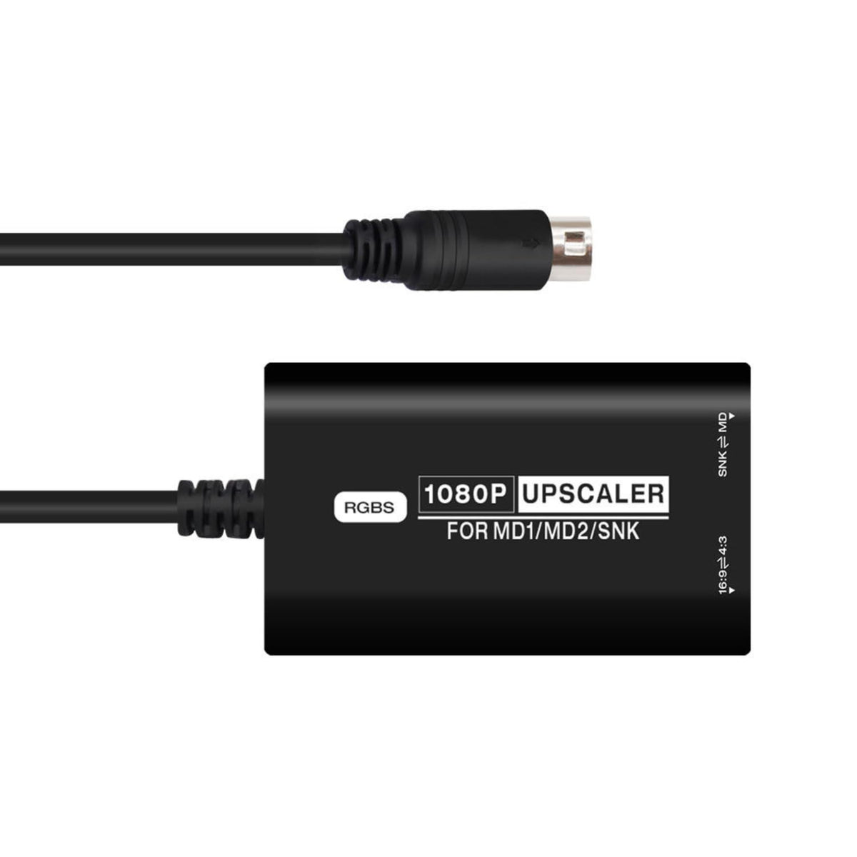 RGBS to 1080P HD Upscaler Adapter Cable for MD1 MD2 Genesis Mega Drive SNK NEO GEO Retro Gaming Consoles