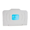 Wall Mounted Baby Changing Station Commercial Horizontal Foldable Diaper Changing Table Safety Strap Built-in Liner Dispenser HDPE Plastic Bath Table for Restrooms, Restaurants, Offices & Daycare