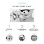 U-Shaped Electric Toothbrush for Adults – 360° Automatic Sonic Teeth Whitening Cleaner with Food-Grade Silicone Brush Head, Blue Light Whitening & IPX7 Waterproof Rechargeable Design