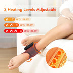 Electric Ankle & Foot Massager Wrap with Heat, Cordless Heated Ankle Brace