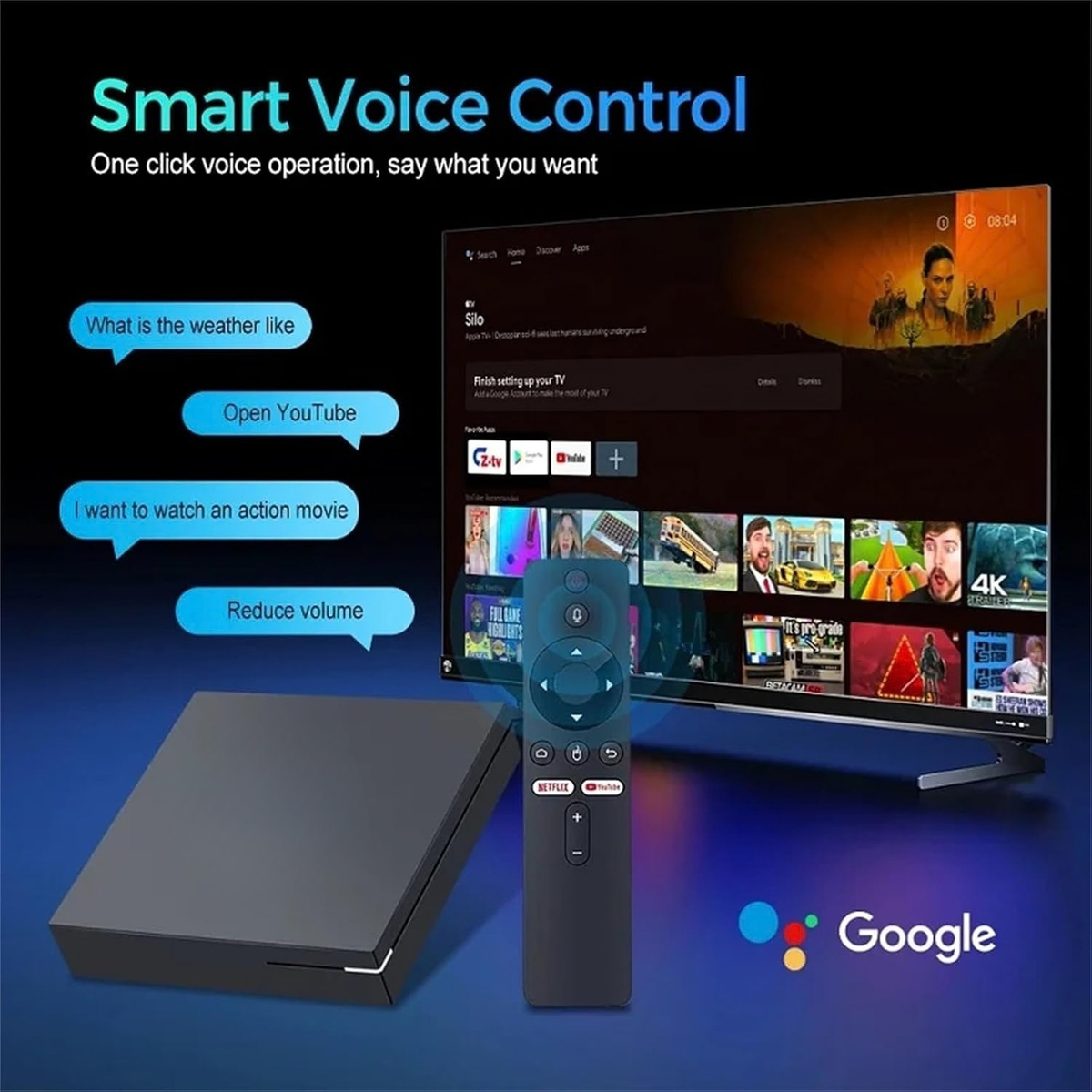 Z1 Android 11 TV Box 4K HD Smart Media Player Dual WiFi