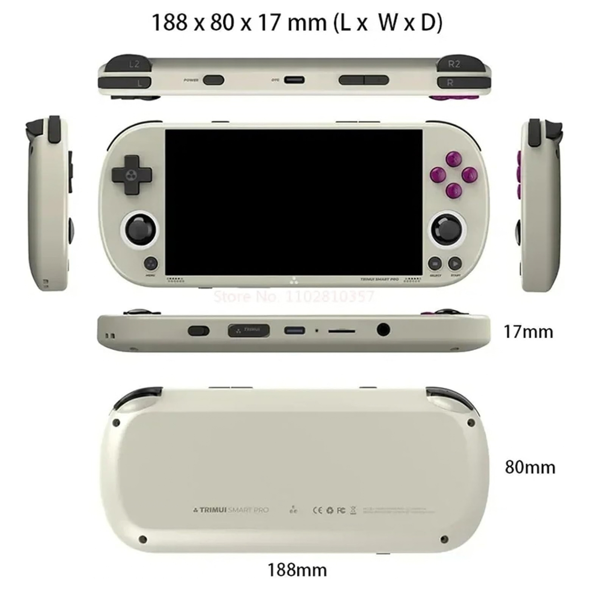 TRIMUI Smart Pro Handheld Retro Game Console 4.96-Inch 256G 20000+ Games