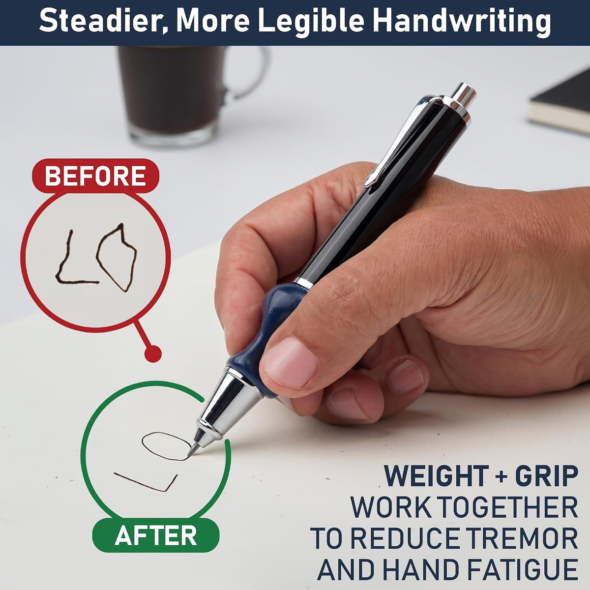Heavyweight Mechanical Pencil Set, Ergonomic Weighted Pencil With Lead Refills