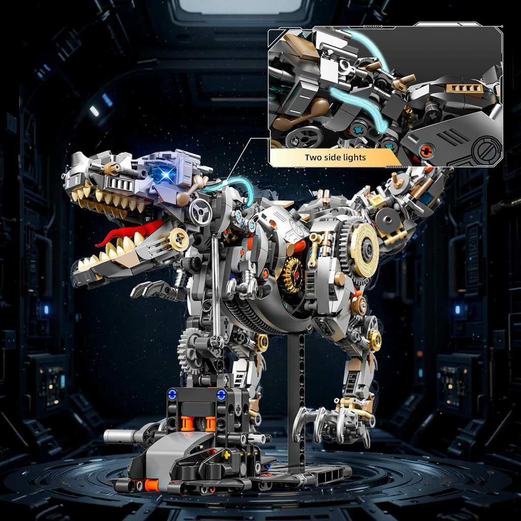 Mechanical Tyrannosaurus Building Blocks Set with LED Light