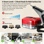 2500W Handheld High-Temperature Pressurized Steam Cleaner with 6 Adjustable Levels