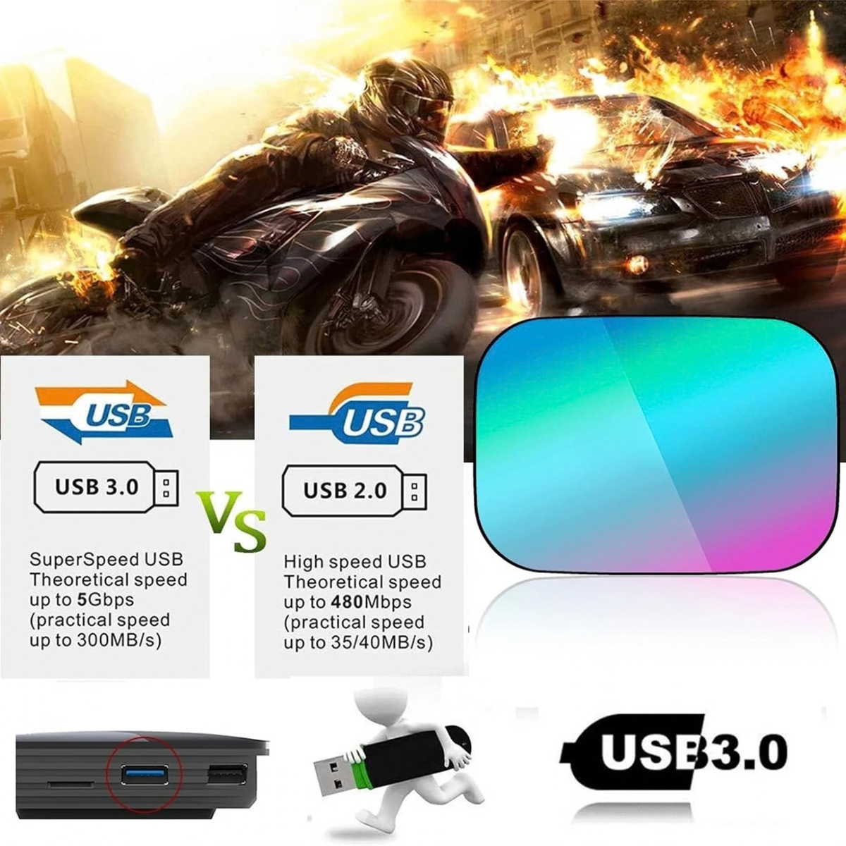 HK1 Smart TV Box Amlogic S905X3 Android 9.0 4K 8K Media Player 4+32G