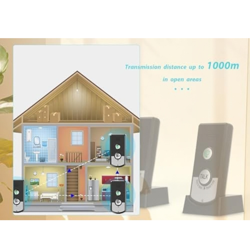 2 Way Voice Home Intercom for Elderly, Waterproof Intercomunicador