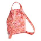 Vera Bradley Women's Premium Cotton Original Drawstring Backpack – Sherbet