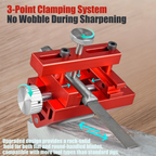 Chisel Sharpening Jig with Adjustable Angle Guide for Woodworking Tools and Blades