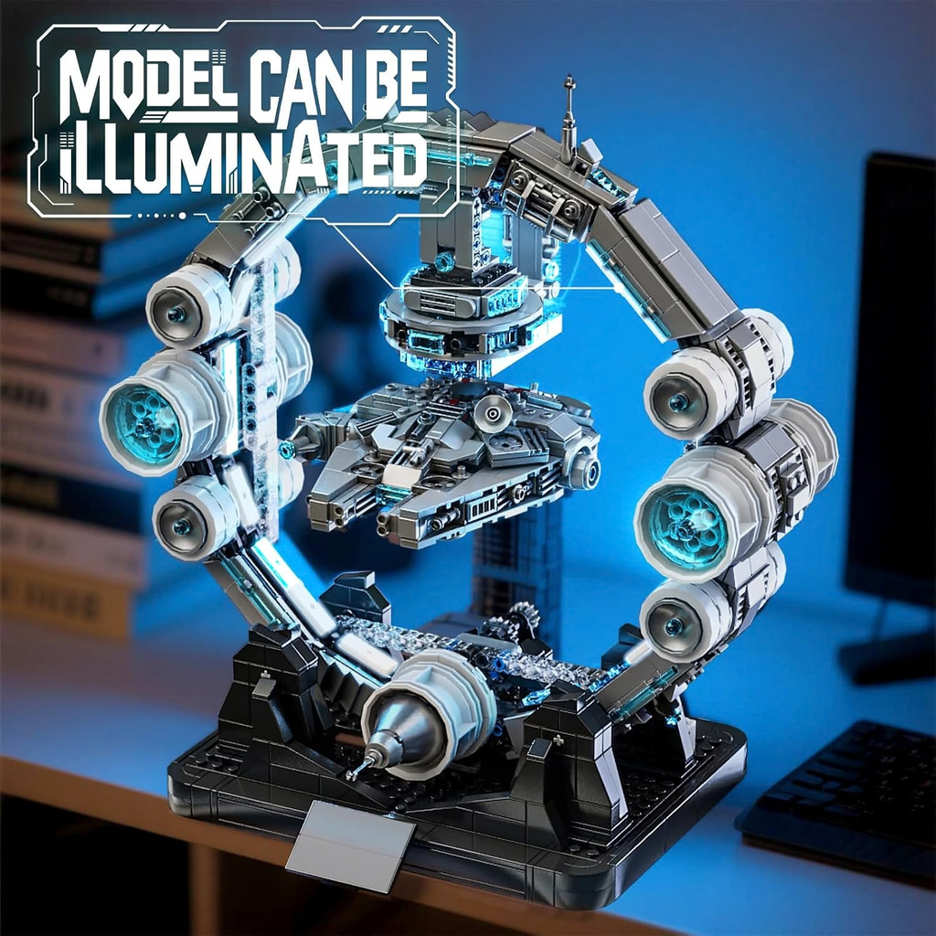 Magnetic Levitation Orbital Space Station Spaceship Building Set