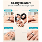 AI Smart Ring for Women Men, Health Ring with AI Health Analysis, IP68