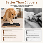 Bone-Shaped Dog Nail Scratch Board with Treat Drawer, Wooden (1 PCS)