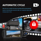 1080P Dual Camera Dash Cam Front and Inside Car DVR Recorder