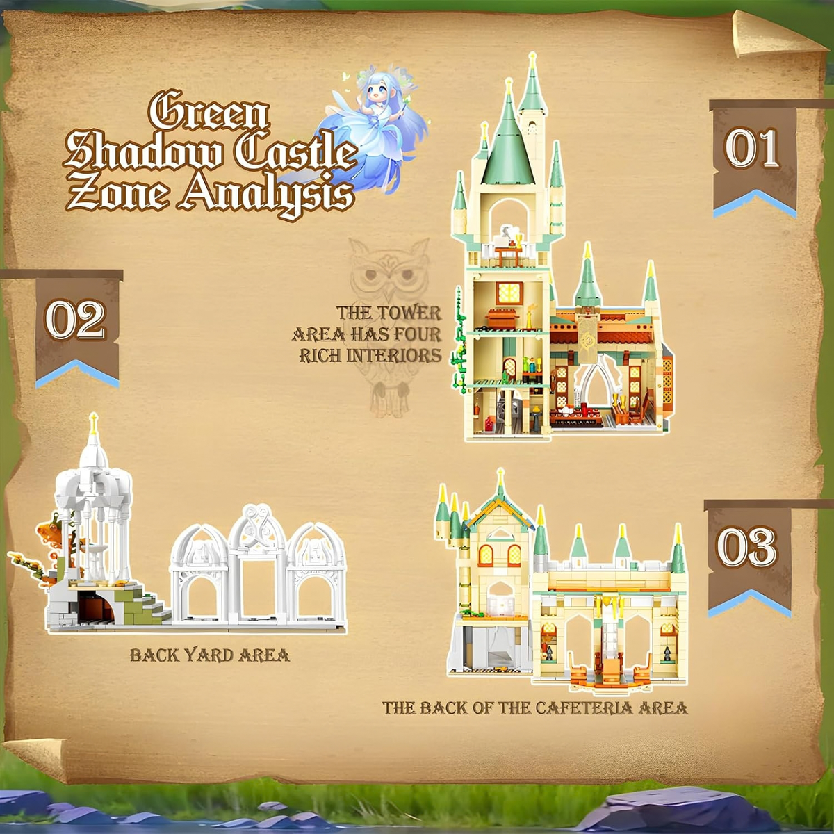 Magic Medieval Castle Architecture Building Block Sets
