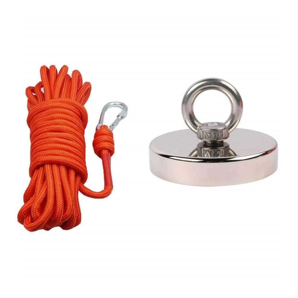 Heavy Duty Neodymium Fishing Magnet - Strong Salvage Magnet with Eyebolt for River Treasury Hunting, Underwater Retrieval, Lifting, Metal Hanging & Waterway Salvaging Accessories
