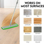 Microfiber Mop Floor Cleaning System - 18 Inch Professional Flat Dust Mop with 4 Reusable Pads