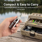 Fishing Line Cutter Tool, Fishing Scissors, Fly Tying Scissors, Multi-Function Folding Angler Accessory with Retractors and Knot Tying Tool, Stainless Steel Blades for Mono and Fluoro Lines