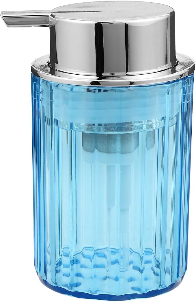 Plastic Foaming Soap Dispenser Pump Bottle for Bathroom Travel Refillable Design, Easy Dispensing Control, Countertop Organization, for Shower Gel and Liquid Soap Use
