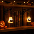 Halloween Ghost Bookshelf Lantern Warm LED for Book Lovers Atmosphere