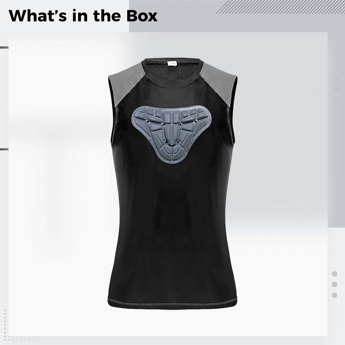 Youth Padded Shirt, Black Football & Basketball Protective Training Vest