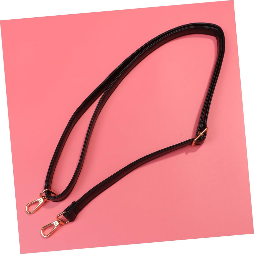 PU Leather Shoulder Bag Strap Replacement for Laptop Bags Black Accessory for Daily Commute, Comfortable Fit, Easy Attachment, Women and Gym Use